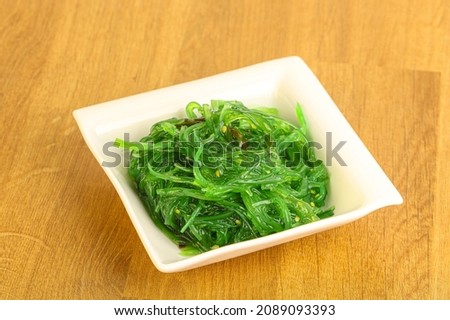 Japanese traditional vegetarian seaweed salad Chukka