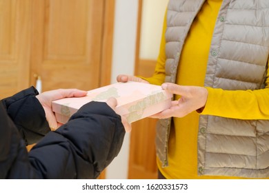 Japanese Woman Handing Souvenirs.
Bride And Mother-in-law.