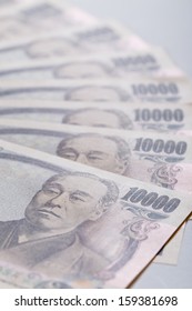 Japanese Yen - close up - Shutterstock ID 159381698