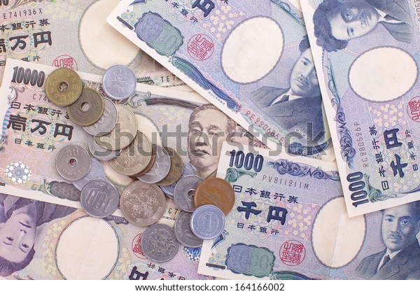 Japanische Yen Noten Wahrung Japans Stockfoto Jetzt Bearbeiten