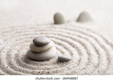 Japanese Zen Garden Meditation Stone Concentration Stock Photo (Edit ...