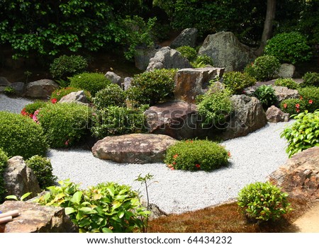 Japanese zen gardens in Kyoto