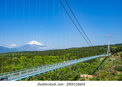 Japan's longest suspension bridge. Mishima Skywalk.