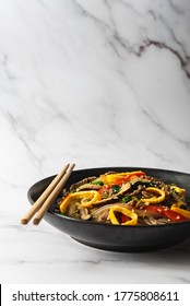 Japchae, Korean Glass Noodle Stir Fry 