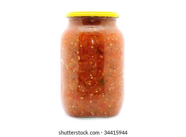 Jar Of Homemade Salsa