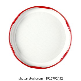 Jar Lid Isolated On White Background, Top View