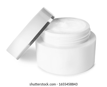 Jar Of Luxury Face Cream Isolated On White