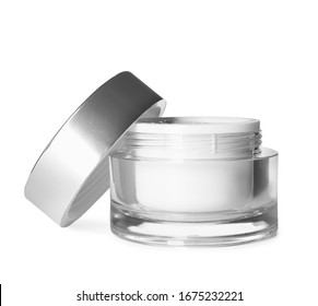 Jar Of Luxury Face Cream Isolated On White