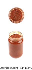 Jar Of Marinara Tomato Sauce Isolated