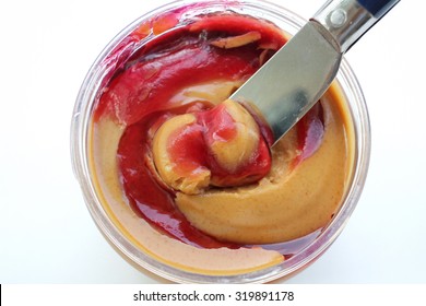  jar of peanut butter and jelly