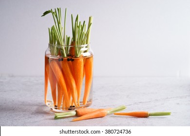 Jar Of Pickled Carrots