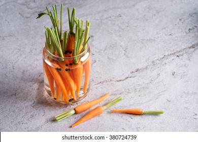 Jar Of Pickled Carrots