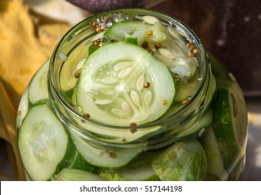 Jar of pickles

 - Shutterstock ID 517144198
