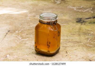 Jar Of Used Cooking Oil