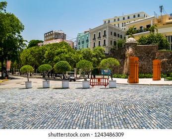 Jardin De La Princesa Park And Plaza De Hostos, Old San Juan, Puerto Rico, USA