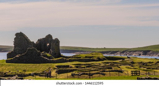 Jarlshof Historical Remains Beside The Sea