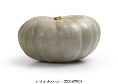 Jarrahdale Winter Squash Pumpkin Isolated On White Background