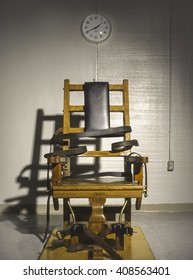 JARRATT, VIRGINIA, USA - APRIL 1995: Death Penalty Electric Chair At Greensville Correctional Center.