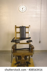 JARRATT, VIRGINIA, USA - APRIL 1995: Death Penalty Electric Chair At Greensville Correctional Center.