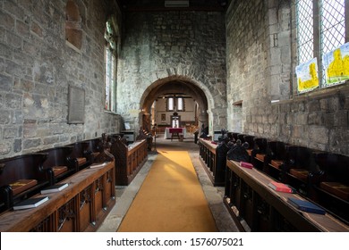 Jarrow, Tyne and Wear, United Kingdon, 28th November 2019, View of the historic Saint Pauls Monastery church