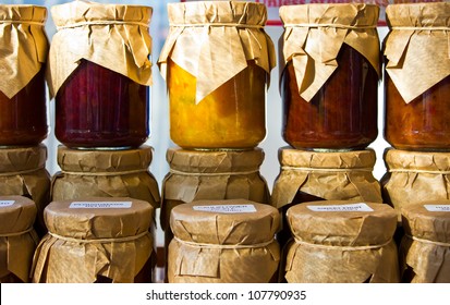 Jars Of Home Made Preserve