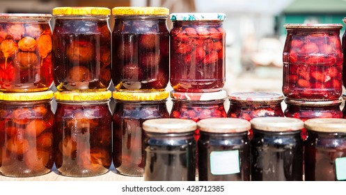 Jars with jam