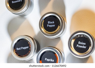 Jars Labeled Various Spices Stock Photo 1126670492 | Shutterstock