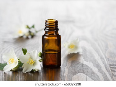 Jasmine Essential Oil And Jasmine Flowers