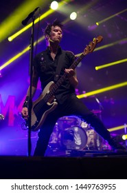 Jason McCaslin Bassist Of Sum 41 , Live At O2 Victoria Warehouse Manchester June 26th 2019 