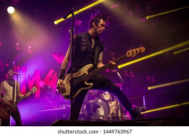 Jason McCaslin Bassist Of Sum 41 , Live At O2 Victoria Warehouse Manchester June 26th 2019 