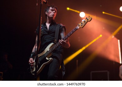 Jason McCaslin Bassist Of Sum 41 , Live At O2 Victoria Warehouse Manchester June 26th 2019 