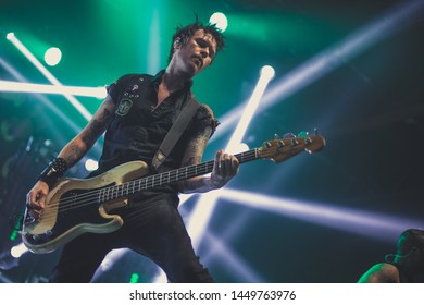 Jason McCaslin Bassist Of Sum 41 , Live At O2 Victoria Warehouse Manchester June 26th 2019 