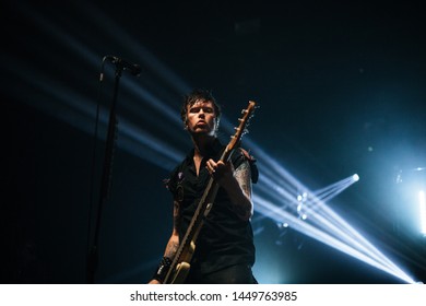 Jason McCaslin Bassist Of Sum 41 , Live At O2 Victoria Warehouse Manchester June 26th 2019 