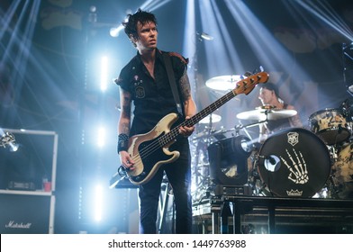 Jason McCaslin Bassist Of Sum 41 , Live At O2 Victoria Warehouse Manchester June 26th 2019 