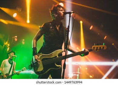 Jason McCaslin Bassist Of Sum 41 , Live At O2 Victoria Warehouse Manchester June 26th 2019 