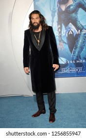 Jason Momoa at the Los Angeles premiere of 'Aquaman' held at the TCL Chinese Theatre in Hollywood, USA on December 12, 2018.