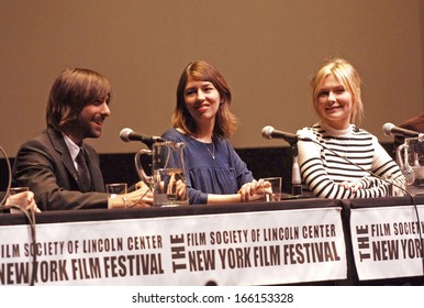 Jason Schwartzman, Director Sofia Coppola, Kirsten Dunst At The Press Conference For Marie Antoinette Press Conference-New York Film Festival, Alice Tully Hall At Lincoln Center, NY, Oct 13, 2006