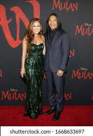 Jason Scott Lee And Diana Chan At The World Premiere Of Disney's 'Mulan' Held At The Dolby Theatre In Hollywood, USA On March 9, 2020.