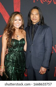 Jason Scott Lee And Diana Chan At The World Premiere Of Disney's 'Mulan' Held At The Dolby Theatre In Hollywood, USA On March 9, 2020.