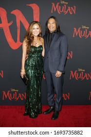 Jason Scott Lee And Diana Chan At The World Premiere Of Disney's 'Mulan' Held At The Dolby Theatre In Hollywood, USA On March 9, 2020.