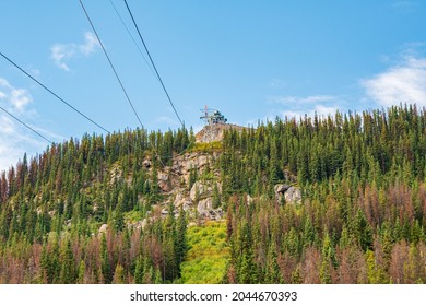 Jasper Sky Tram In Alberta Canada Late Summer