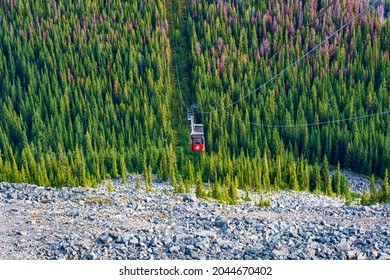 Jasper Sky Tram In Alberta Canada Late Summer