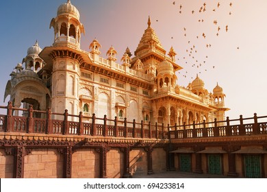 The Jaswant Thada is a cenotaph located in Jodhpur, in the Indian state of Rajasthan. It was used for the cremation of the royal family of Marwar. Jodhpur Rajasthan India.