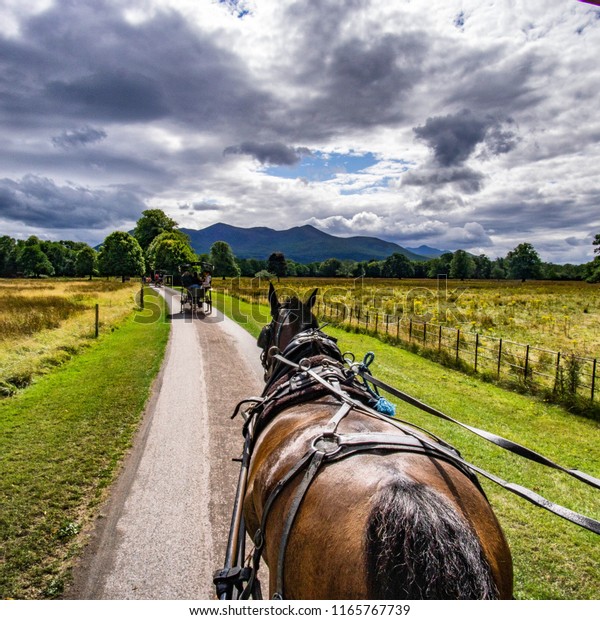 Jaunting Cars Killarney National Park Ireland Royalty Free Stock