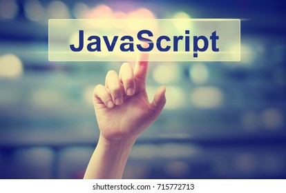 Java Script Concept With Hand Pressing A Button 