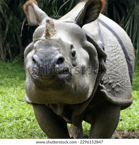 The Javan rhinoceros is a critically endangered species in Java, Indonesia, with only around 72 individuals remaining in the wild.