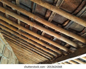 Javanese Traditional House With Bamboo Roof