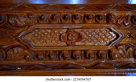 Javanese Traditional Wood Carving Panels Stock Photo 2174594767 ...