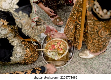 Javanese Wedding Ceremony Wife Washing Husband Stock Photo 2208771693 ... image