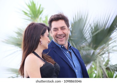 Javier Bardem, Penelope Cruz Attend The Photocall For 'Everybody Knows (Todos Lo Saben)' During The 71st  Cannes Film Festival At Palais  On May 9, 2018 In Cannes, France.